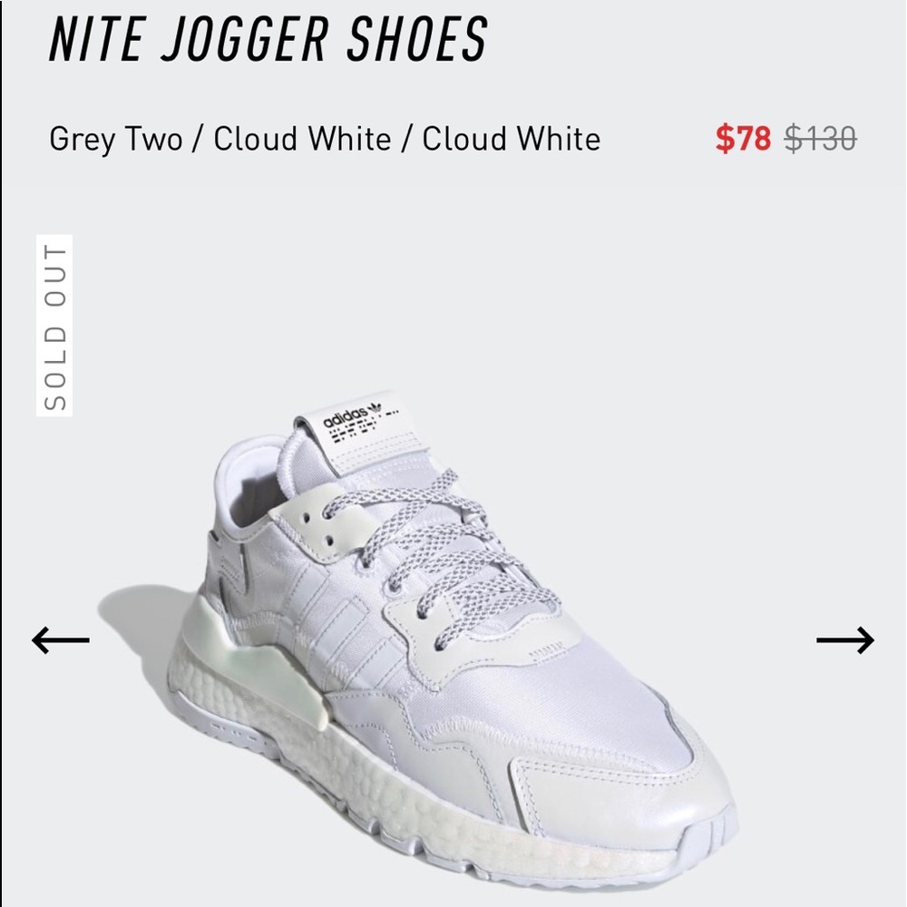 NITE JOGGER SHOES — Women’s Adidas athletic shoes